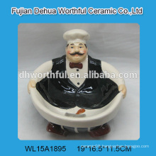Creative ceramic bowl in chef shape in high quality